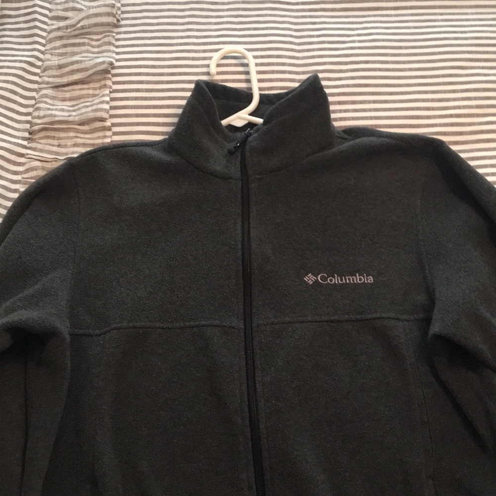 Dark Gray fleece Columbia Jacket EUC